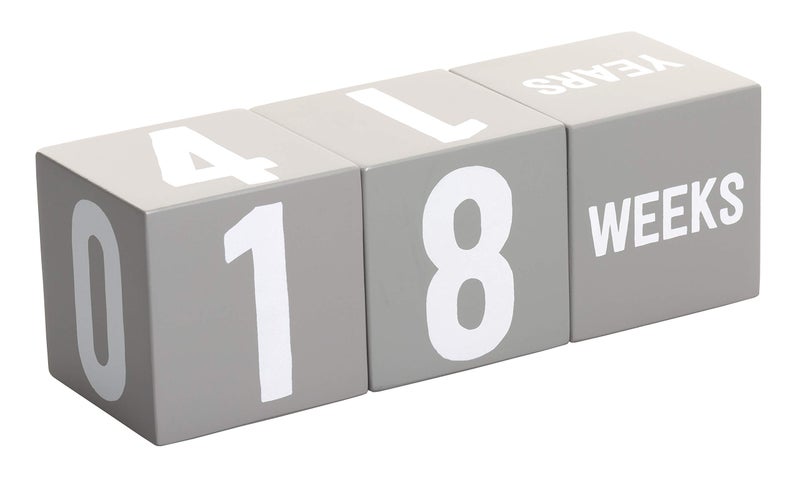 Kate & Milo Baby Milestone Photo Props, Monthly Growth Markers, Baby Age Milestone Keepsakes, Gray Wooden Monthly Blocks, Baby Photo Prop - Image 3